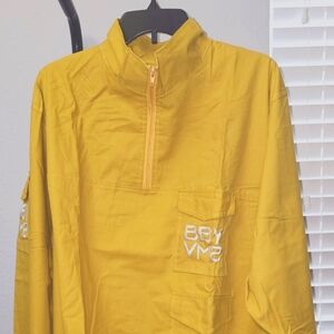 1/2 techincal sweater w / built mittens